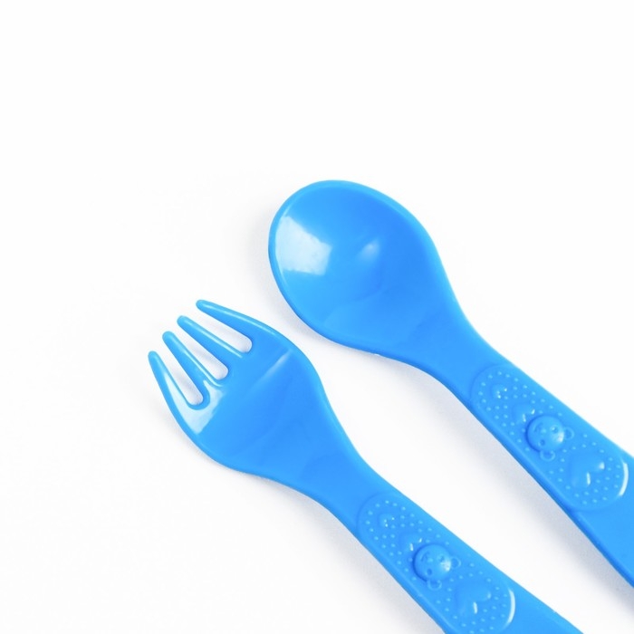 Набор детской посуды &laquo;Транспорт Бип-Бип&raquo;, тарелка на присоске 250мл, вилка, ложка