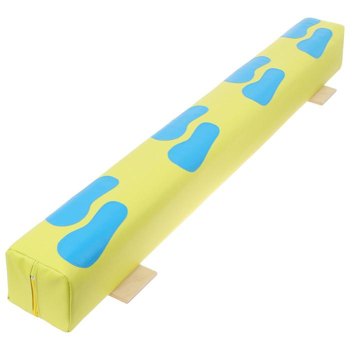 Бревно гимнастическое мягкое «Следы», 1,5 м, цвета МИКС Бревно гимнастическое мягкое «Следы», 1,5 м, цвета МИКС