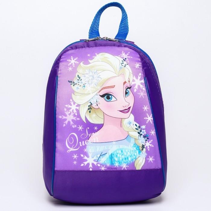 Рюкзак детский, отдел на молнии, 20 х 13 х 26 см &laquo;Эльза&raquo;, Холодное сердце