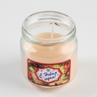 Ароматическая свеча в банке "Французская ваниль", 6,4х6 см Ароматическая свеча в банке "Французская ваниль", 6,4х6 см