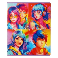 Тетрадь 48 листов, в клетку "Новое поколение", обложка мелованный картон, блок 65г/м2, 5В МИКС Тетрадь 48 листов, в клетку "Новое поколение", обложка мелованный картон, блок 65г/м2, 5В МИКС