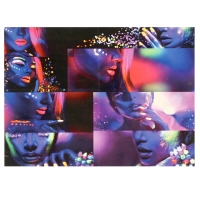 Аквагрим для лица и тела, светятся от ультрафиолета, 6 цветов Аквагрим для лица и тела, светятся от ультрафиолета, 6 цветов