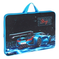 Папка для чертежей и рисунков А3, 475 х 345 х 45 мм, с ручками, текстиль, ПМД 3-20,"Автодвиж"