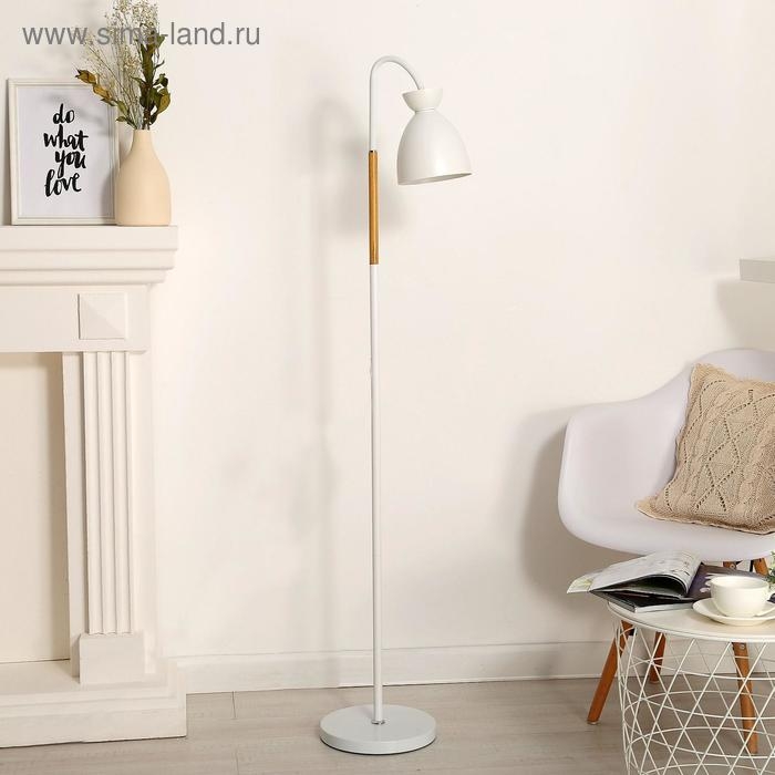 Торшер "Нова" 1х60Вт E27 белый 34х21,5х162 см.