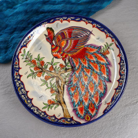 Ляган Риштанская Керамика "Жар-птица", 36 см, микс Ляган Риштанская Керамика "Жар-птица", 36 см, микс