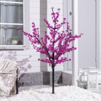 Светодиодное дерево &laquo;Баугиния&raquo; 1.5 м, 480 LED, постоянное свечение, 220 В, свечение фиолетовое