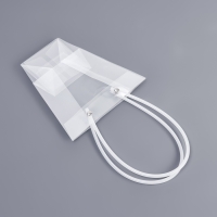 Сумка для цветов прозрачная влагостойкая, 16x8-8x8-16см Сумка для цветов прозрачная влагостойкая, 16x8-8x8-16см