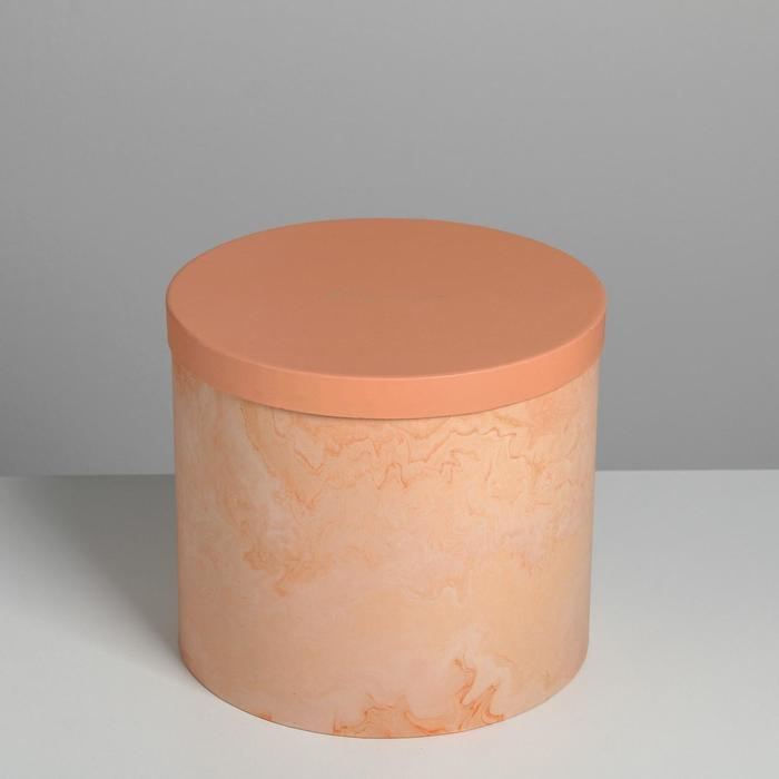 Набор шляпных коробок для цветов 5 в 1, упаковка подарочная, &laquo;Мрамор&raquo;, 14 х 13 см - 22 х 19,5 см