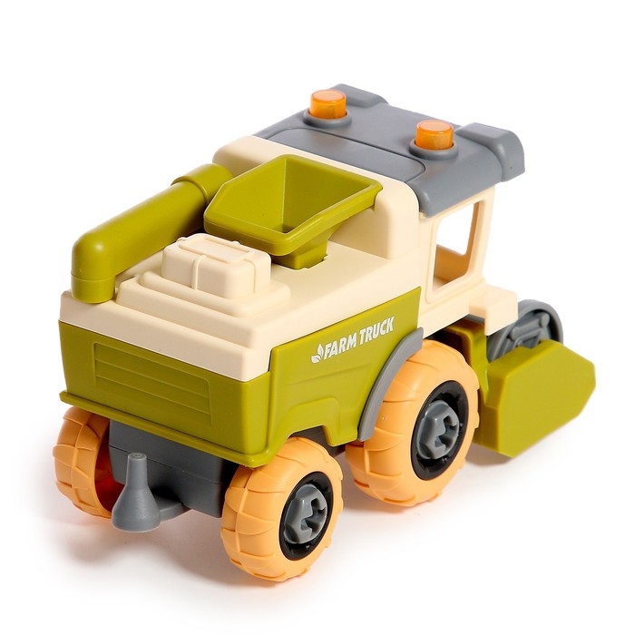 Конструктор винтовой &laquo;Комбайн&raquo;, с отвёрткой, 8 деталей, 6 болтов