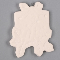 Новый год! Ёлочное украшение под раскраску &laquo;Подарок&raquo; с подвесом, кисть