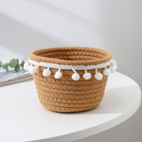 Корзина для хранения плетёная ручной работы Доляна &laquo;Тэс&raquo;, 16&times;16&times;10 см, цвет бежевый