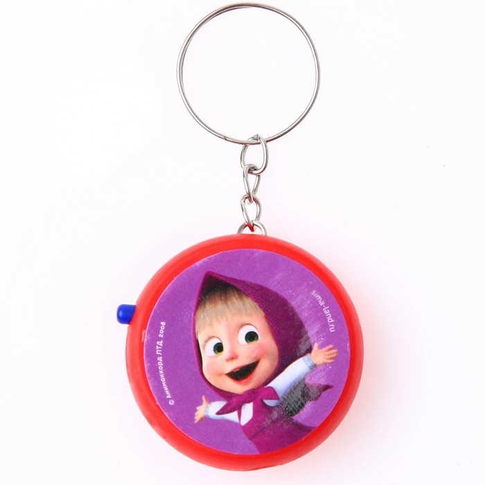 Проектор-брелок &laquo;Маша и Медведь&raquo;, свет, цвет красный