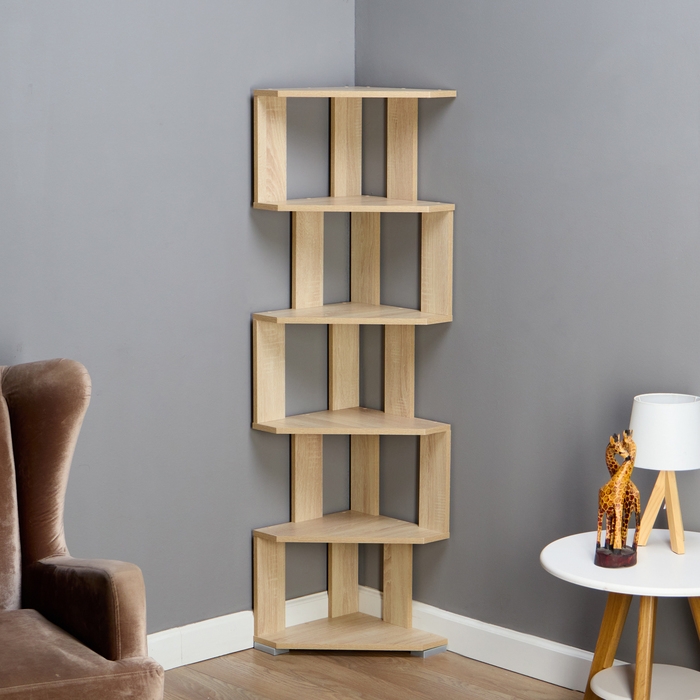 Стеллаж угловой 380х380х1563 см, Сонома