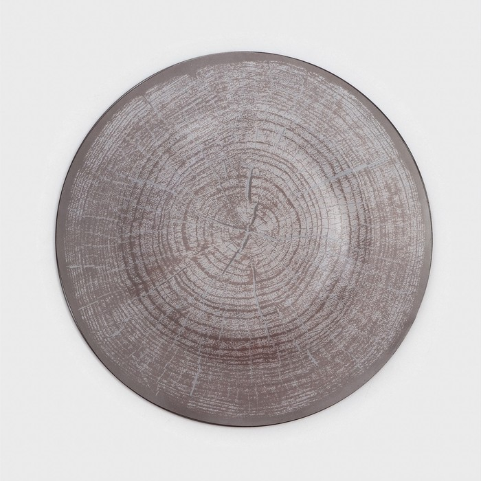 Набор столовый Доляна «Спил дерева», 7 предметов: 30 см - 1 шт, 21,5 см - 6 шт, в подарочной упаковке Набор столовый Доляна «Спил дерева», 7 предметов: 30 см - 1 шт, 21,5 см - 6 шт, в подарочной упаковке