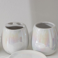 Набор аксессуаров для ванной комнаты Pearl, 4 предмета (мыльница, дозатор для мыла 400 мл, 2 стакана), цвет серый Набор аксессуаров для ванной комнаты Pearl, 4 предмета (мыльница, дозатор для мыла 400 мл, 2 стакана), цвет серый