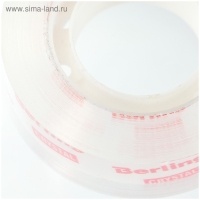 Клейкая лента канцелярская 19 мм х 33 м Berlingo, прозрачная