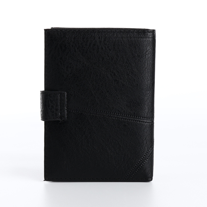 Обложка для автодокументов и паспорта на магните, цвет чёрный Обложка для автодокументов и паспорта на магните, цвет чёрный