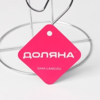 Держатель для бумажных полотенец Доляна, 13,4&times;13, 4&times;28 см, цвет хром