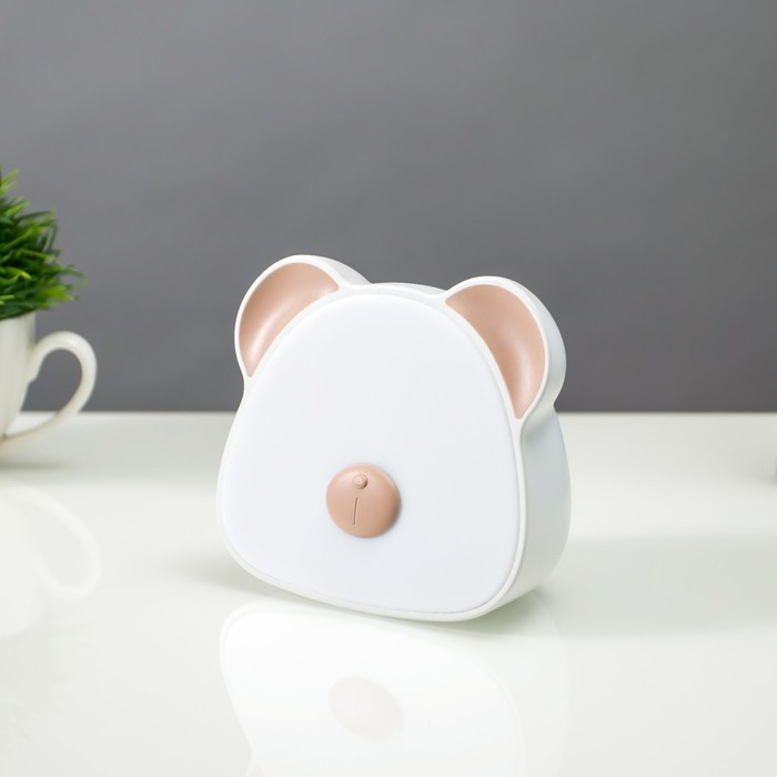 Ночник сенсорный Ночник сенсорный "Мишка" LED 1Вт 3000-6000К USB АКБ бело-бежевый 6х11х10 см RISALUX