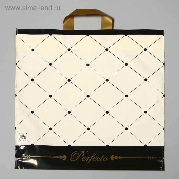 Пакет Пакет "Перфекто Шик", полиэтиленовый с петлевой ручкой, 46 х 42 см, 95 мкм