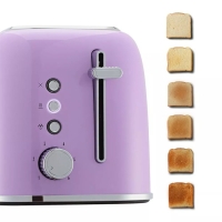 Тостер Kitfort КТ-6218-3, 870 Вт, 6 режимов прожарки, 2 тоста, фиолетовый Тостер Kitfort КТ-6218-3, 870 Вт, 6 режимов прожарки, 2 тоста, фиолетовый