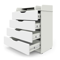 Комод пеленальный детский Сириус-2 Wood 804, 80х47х94 см., 4 ящика, цвет белый премиум Комод пеленальный детский Сириус-2 Wood 804, 80х47х94 см., 4 ящика, цвет белый премиум