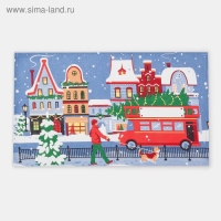 Новый год. Полотенце кухонное &laquo;Праздник в городе&raquo; 35х60см