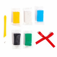 Ёлочная подвеска из полимерной глины своими руками на новый год &laquo;Змейка на шарике&raquo;, новогодний набор для творчества