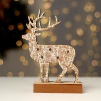 Новогодний декор с подсветкой &laquo;Новогодний олень&raquo; 11&times;5&times;19 см