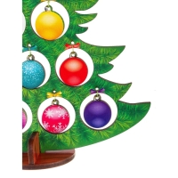 Модель из дерева &laquo;Ёлка сборная. Разноцветные шарики&raquo;
