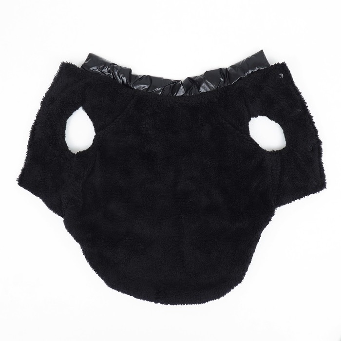 Куртка для собак "Блеск", 2XL (ДС 45, ОГ 64, ОШ 38 см), чёрная