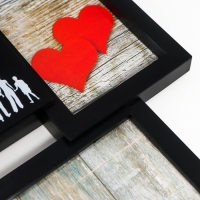 Мультирамка "СЕМЬЯ" коллаж на 8 фото 10х15 см, чёрный Мультирамка "СЕМЬЯ" коллаж на 8 фото 10х15 см, чёрный