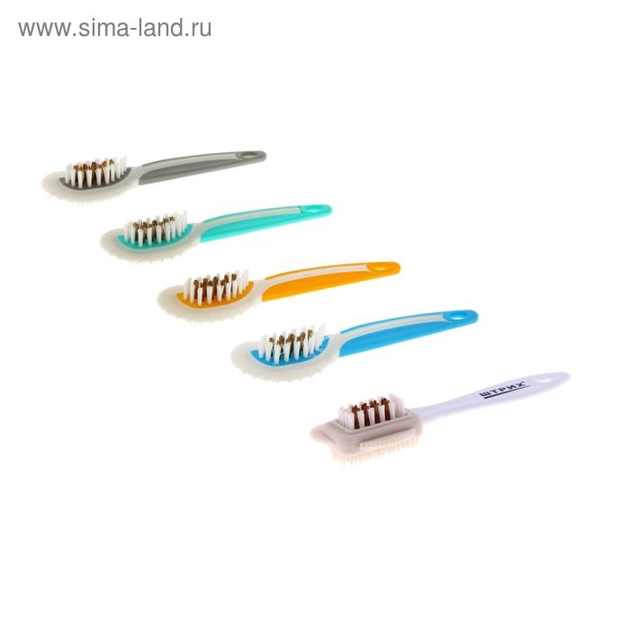 Щетка ТРОЙНАЯ для замши и нубука в уп. ШТРИХ  НД   ОСНОВНОЙ УХОД