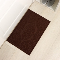 Коврик влаговпитывающий придверный Доляна &laquo;Восточная сказка&raquo;, без окантовки, 38&times;57 см, цвет коричневый