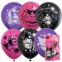 Шар латексный 12" «Kuromi», набор 5 шт., МИКС Шар латексный 12" «Kuromi», набор 5 шт., МИКС
