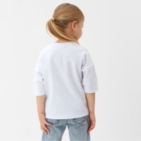 Футболка детская MINAKU "Gummy bear", цвет белый, рост 98 см