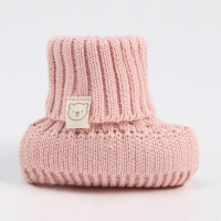 Носки-пинетки вязаные Крошка Я, р. 12, розовый