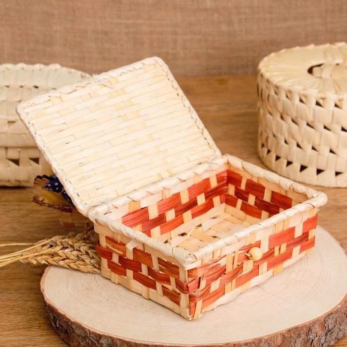 Оберег - шкатулка &laquo;Домовой&raquo;, на сундучке, 12х17х19 см, микс