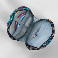 Сумка для вышивания «Листья», 2 отделения на молнии, с ручками, d = 35 × 12 см Сумка для вышивания «Листья», 2 отделения на молнии, с ручками, d = 35 × 12 см