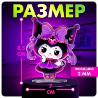 Фигурка аниме на подставке &laquo;Кроличьи шалости&raquo; с наклейками, акриловая, 8,5 см