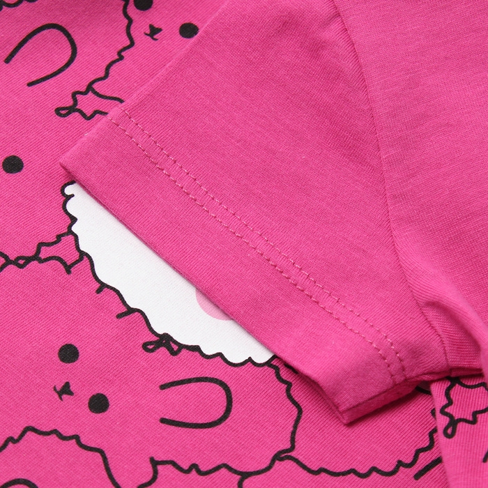 Футболка для девочки, цвет фуксия, рост 86 см