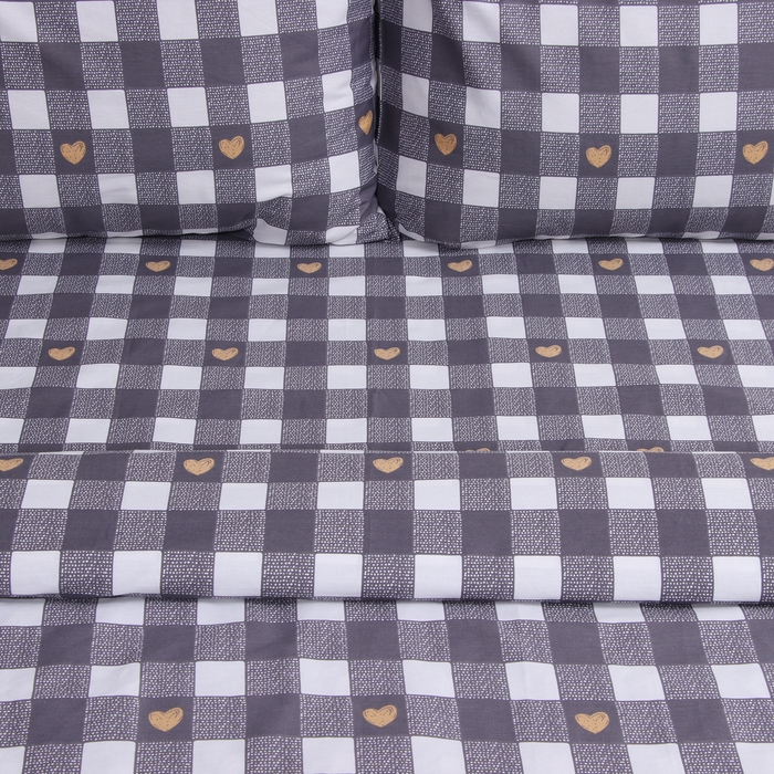 Постельное бельё LoveLife 1,5сп Life, 143*215см,150*225см,50*70см-2шт,100%хлопок, сатин, 125г/м&sup2;