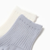 Набор носков Крошка Я Basic Line, 2 пары, 12-24 мес., молочный/серый Набор носков Крошка Я Basic Line, 2 пары, 12-24 мес., молочный/серый