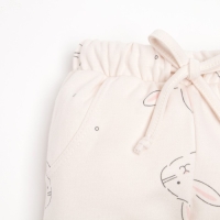 Ползунки-штанишки Крошка Я &laquo;Зайчик&raquo;, рост 62-68 см, цвет бежевый