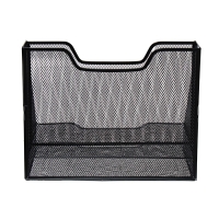 Подставка для бумаг Calligrata, настольная, 3 отделения, сетка, металлическая, чёрная Подставка для бумаг Calligrata, настольная, 3 отделения, сетка, металлическая, чёрная