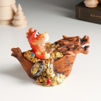 Копилка полистоун "Дракоша на лодке-драконе" МИКС 12х6,8х7,8 см Копилка полистоун "Дракоша на лодке-драконе" МИКС 12х6,8х7,8 см