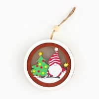 Ёлочная игрушка &laquo;Новогодняя&raquo;, на Новый год, d=7,5 см