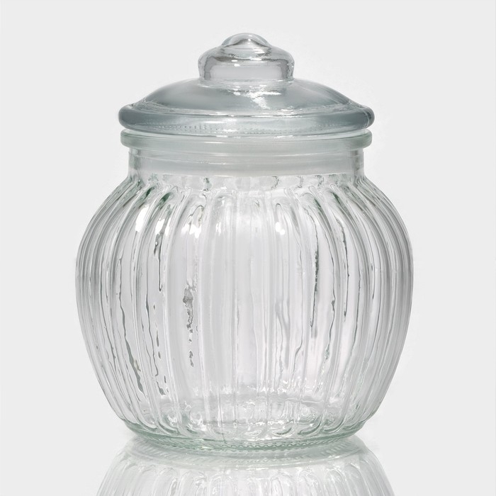 Банка стеклянная для сыпучих продуктов &laquo;Рея&raquo;, 500 мл, 12&times;14 см