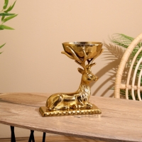 Подсвечник "Олень" алюминий 24х14х24 см Подсвечник "Олень" алюминий 24х14х24 см