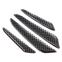 Накладка на дверь TORSO, противоударная, черный карбон, набор 4 шт Накладка на дверь TORSO, противоударная, черный карбон, набор 4 шт